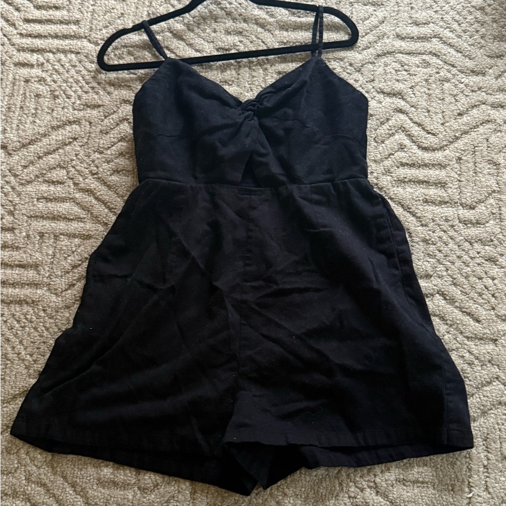 Old Navy Black Cutout Romper